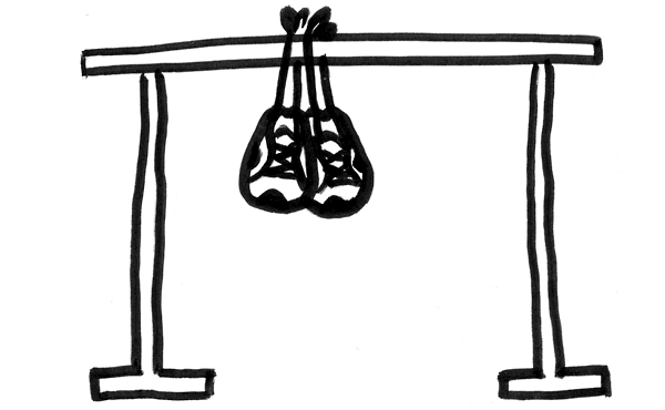 Hindernis mit Turnschuhen
